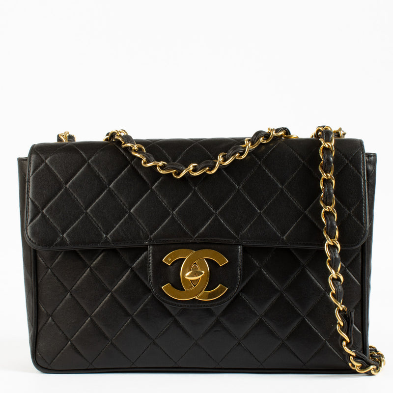 Chanel Black Maxi Jumbo XL Classic Flap Bag