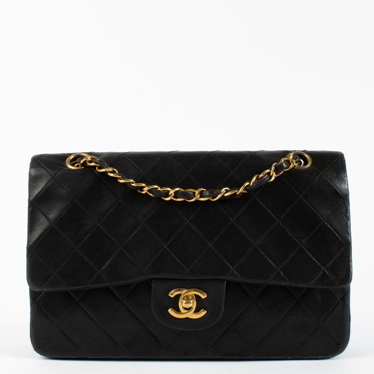 Authentic pre-loved Chanel Black Vintage Medium Classic Bag on Labellov.com