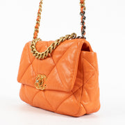shop 100% authentic second hand Chanel Orange Small Chanel 19 Bag on Labellov.com