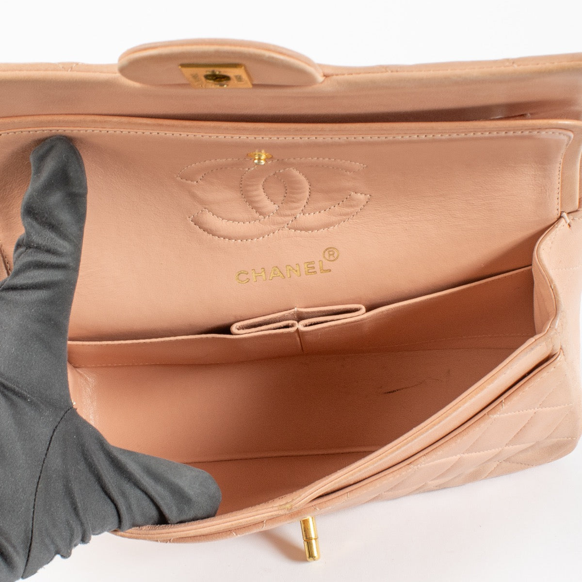 Chanel Vintage Pink Small Classic Flap Bag