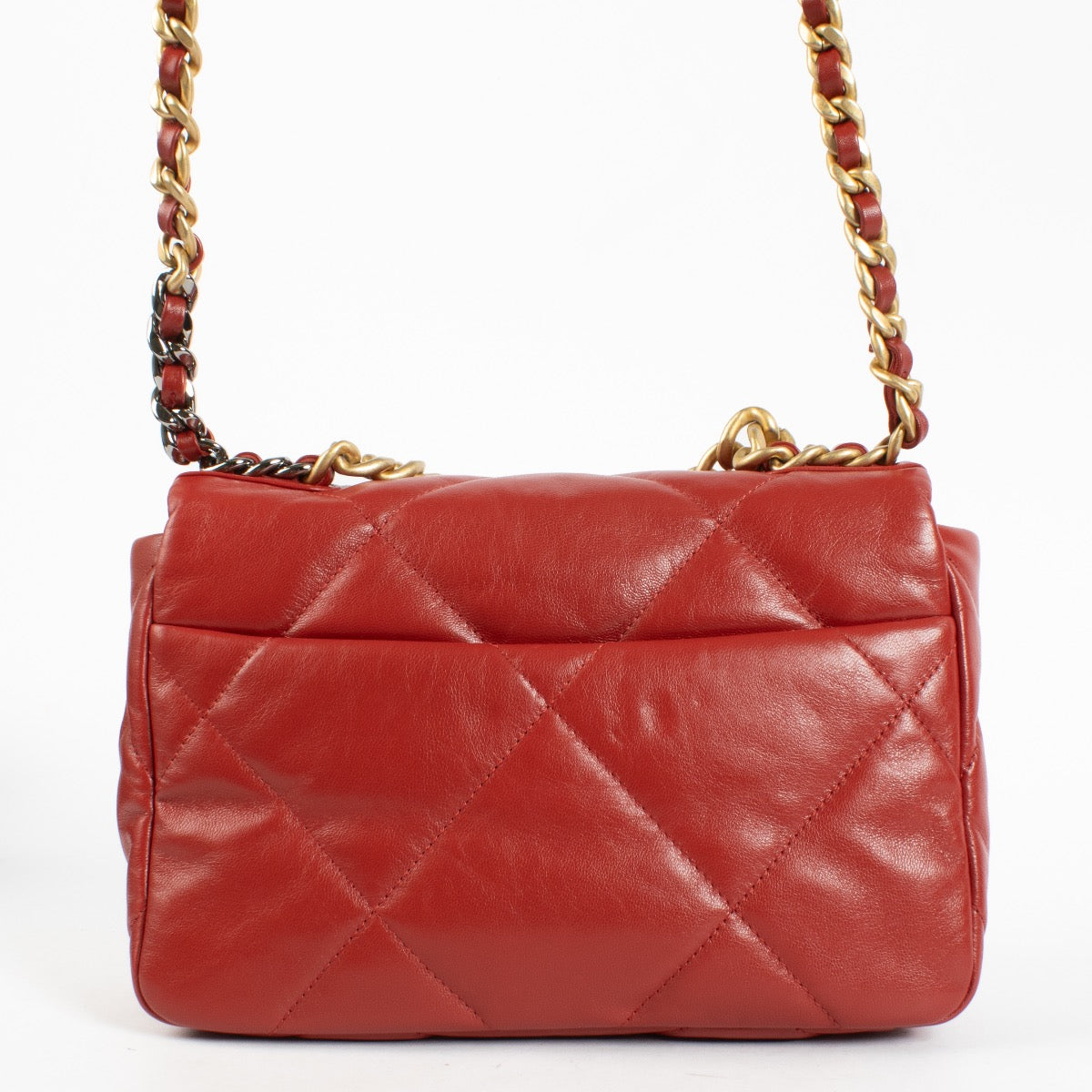 shop 100% authentic second hand Chanel Red Small Chanel 19 Bag on Labellov.com