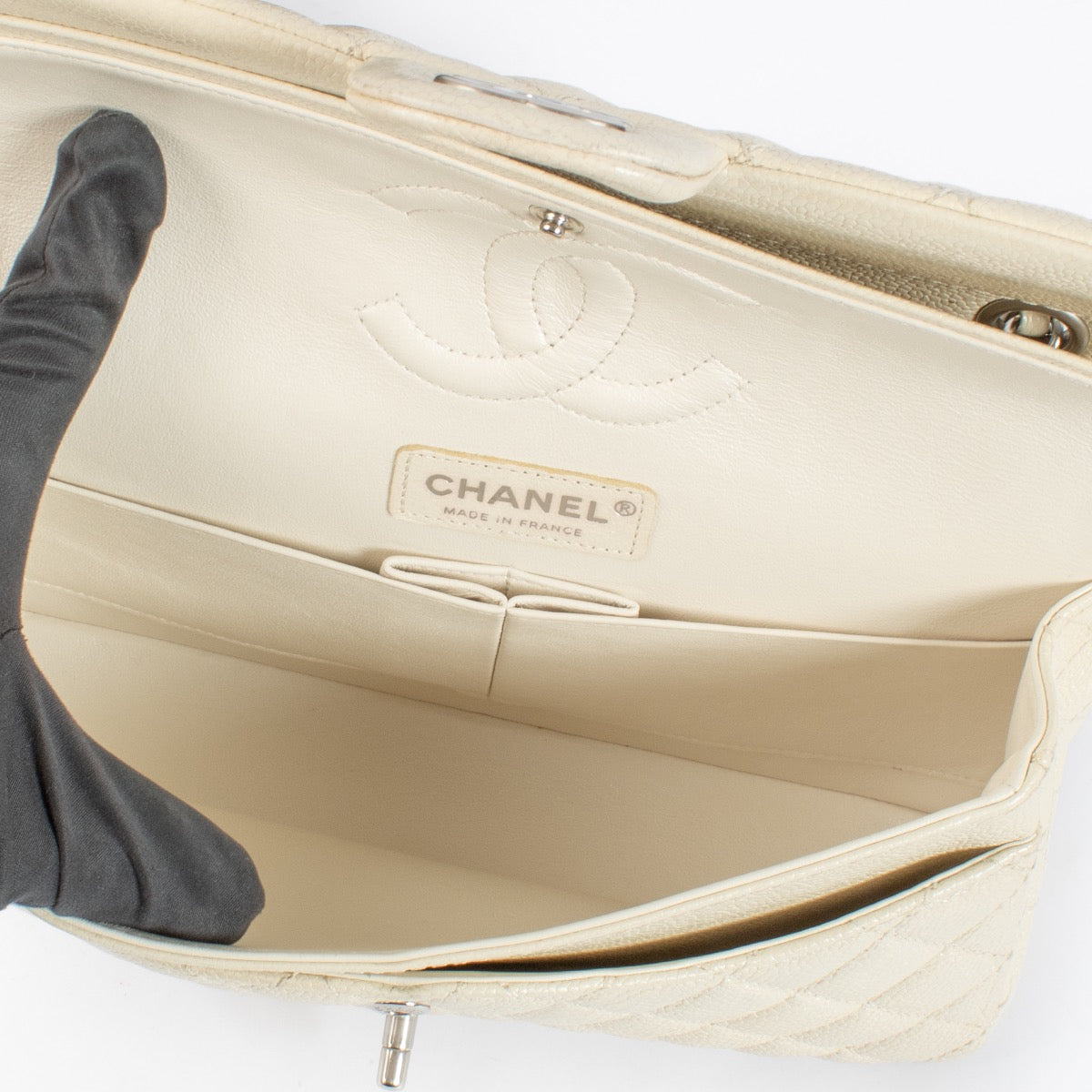 Chanel Pearly White Medium Classic 11.12 Bag