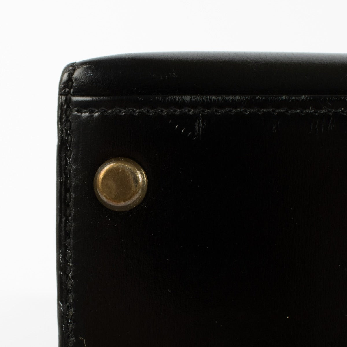 Hermès Vintage Kelly 28 Black Box GHW