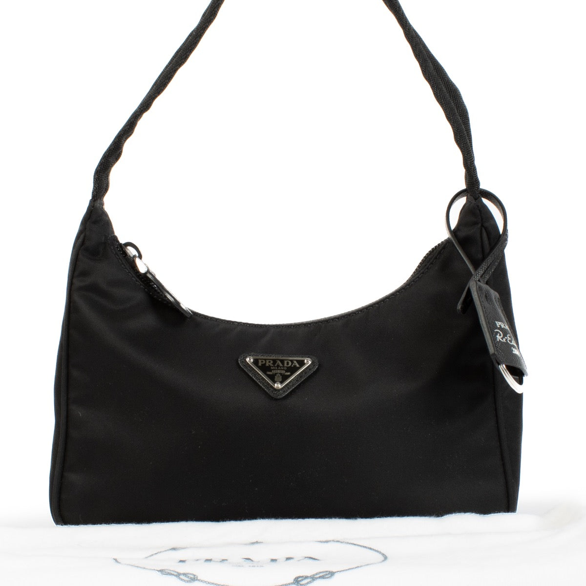 Buy authentic second hand Prada Black Re-Nylon Re-Edition 2000 mini-bag at Labellov.com