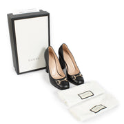 Shop safe online 100% Authentic second hand Gucci Black Horsebit Pumps - size 37.5 on Labellov.com