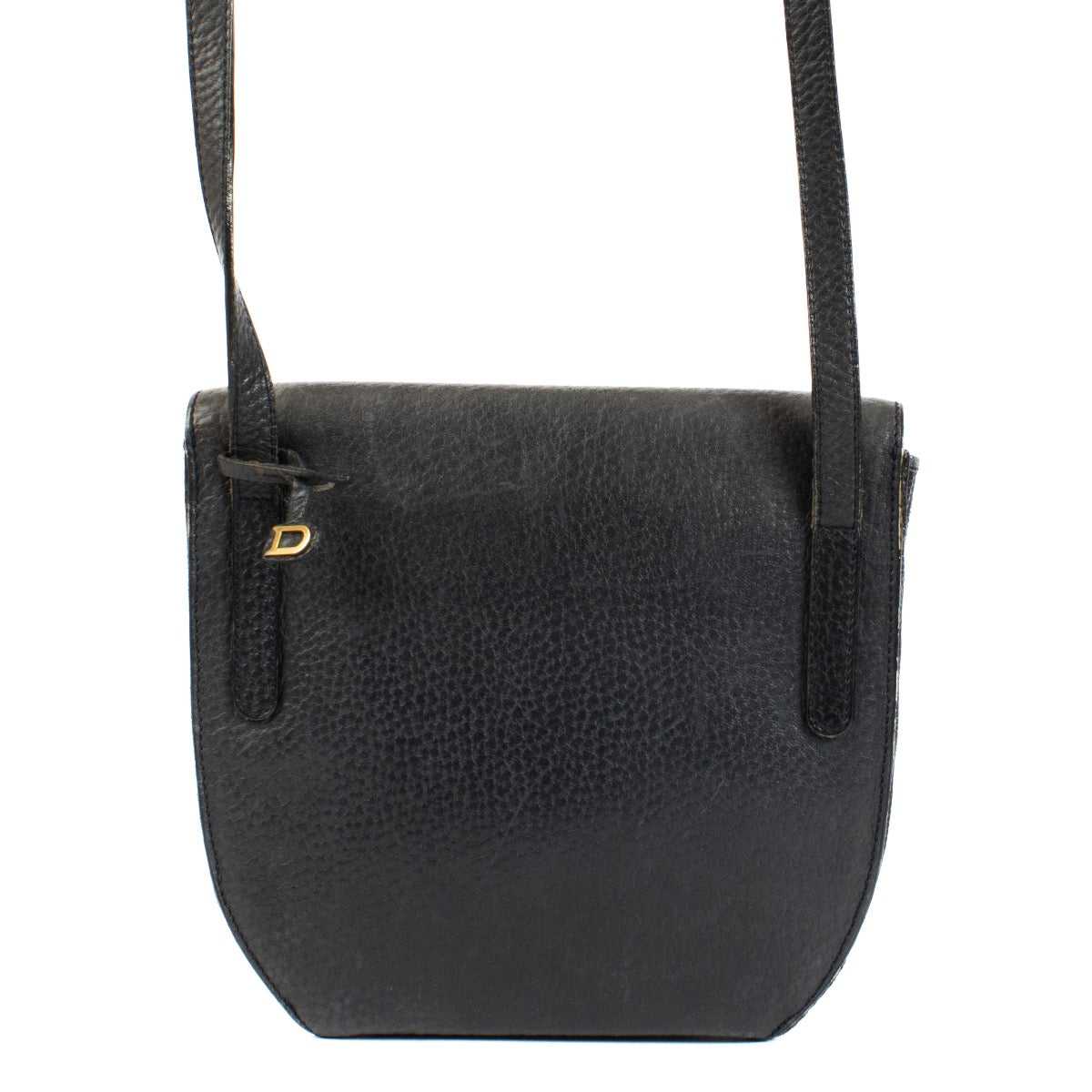 Delvaux Grijze Toile De Cuir Listrac PM Crossbody Tas