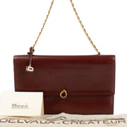 Authentic second hand Delvaux Burgundy Shoulder Bag on Labellov.com
