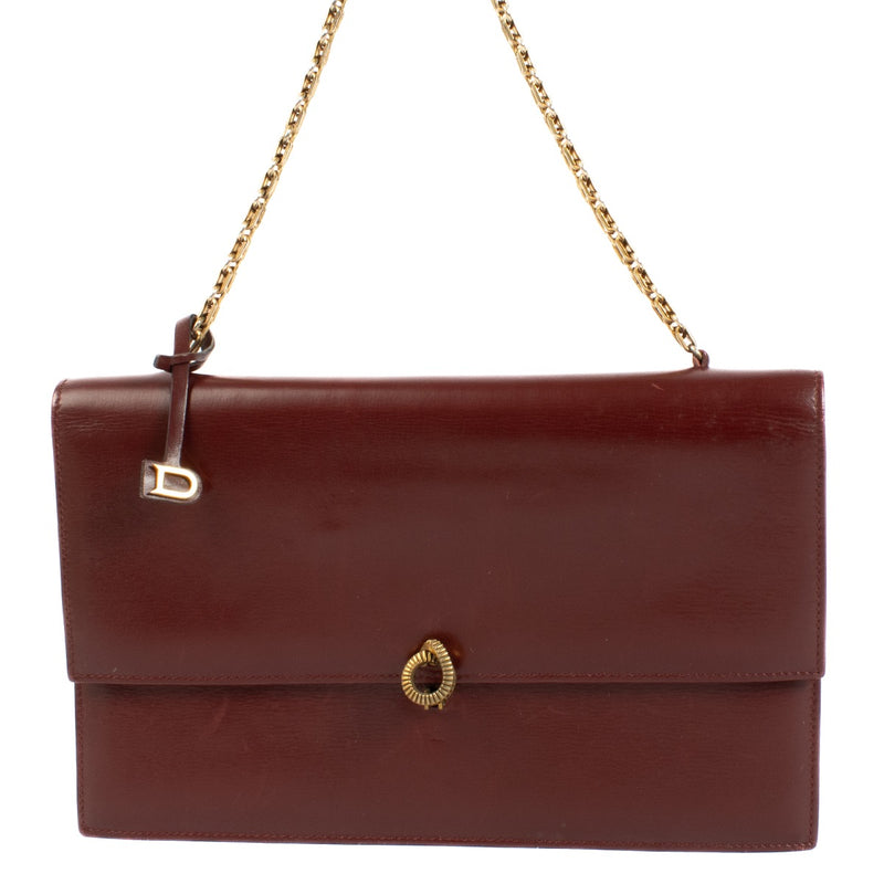 Authentic second hand Delvaux Burgundy Shoulder Bag on Labellov.com
