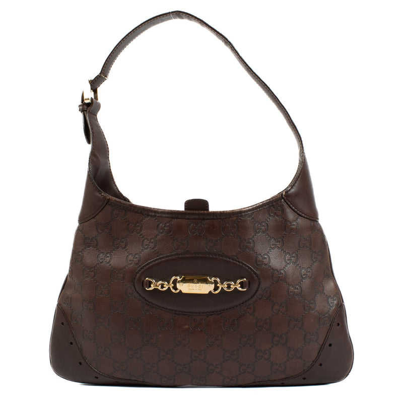 Gucci Brown Guccissima Punch Hobo Bag