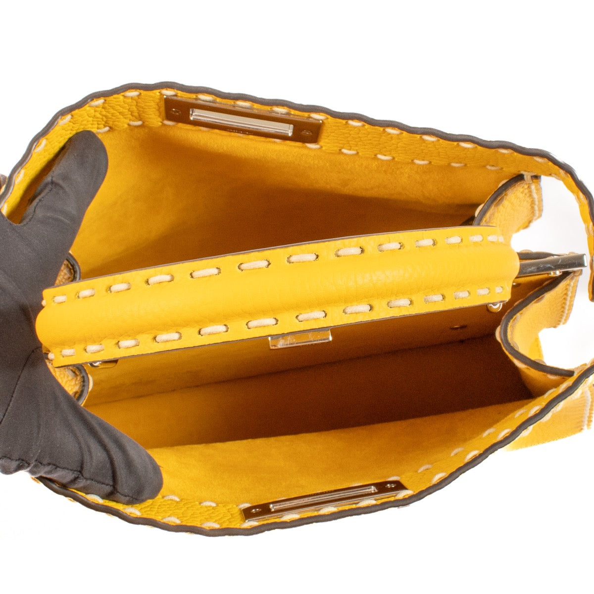 shop 100% authentic second hand Fendi Yellow Medium Peekaboo Iseeu Bag on Labellov.com
