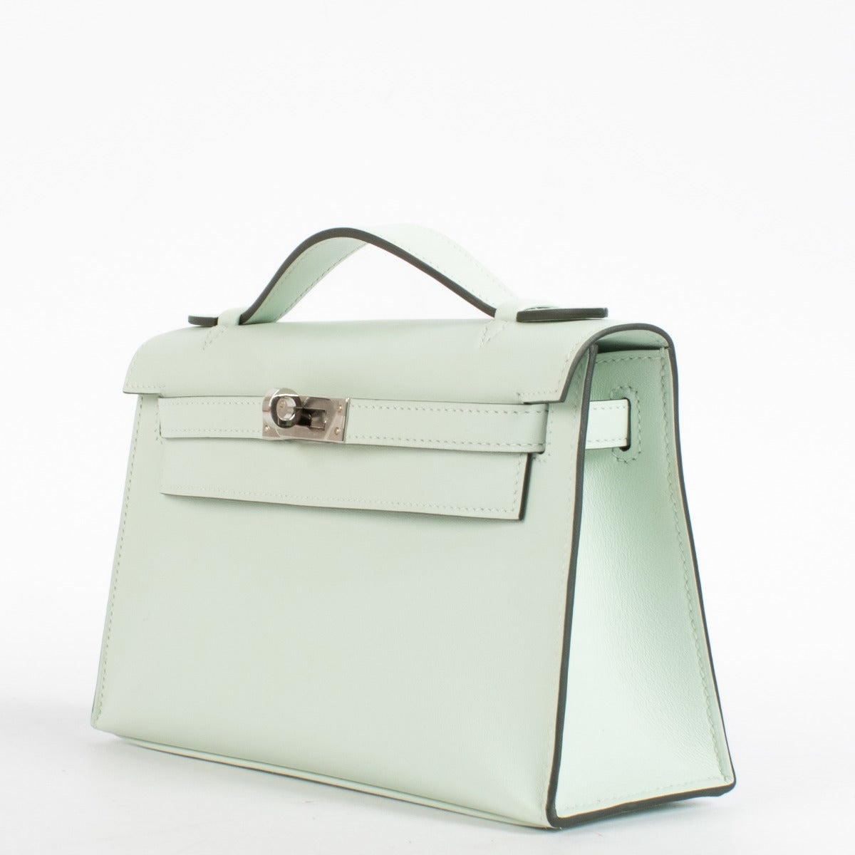 Hermès Kelly Mini Pochette Vert Menthe Poivrée Swift PHW