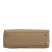 Buy authentic second hand Celine Beige Satinated Calfskin Medium 16 Top handle Bag at Labellov.com