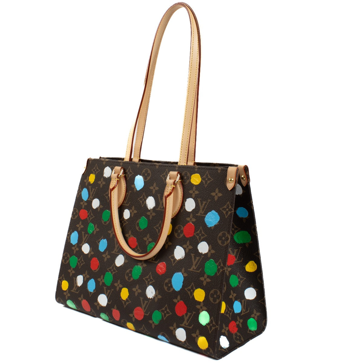 Authentic second hand Louis Vuitton x Yayoi Kusama Monogram OntheGo MM Bag on Labellov.com