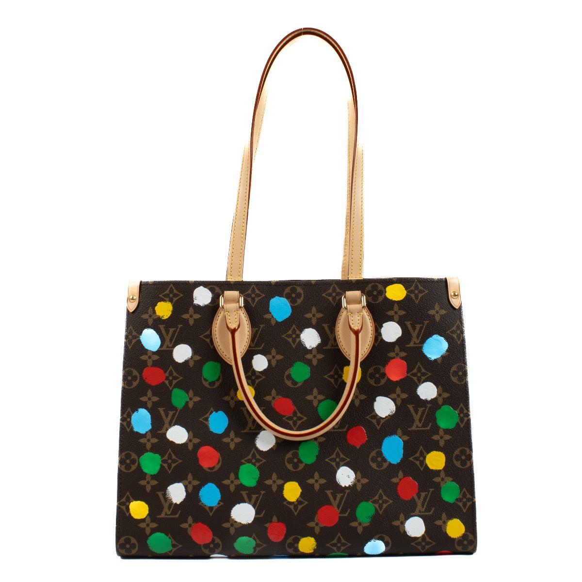 Authentic second hand Louis Vuitton x Yayoi Kusama Monogram OntheGo MM Bag on Labellov.com
