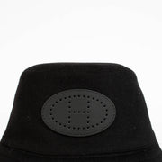 Authentic pre-loved Hermès Black Harper Evelyne Bucket Hat - Size 57 on Labellov.com