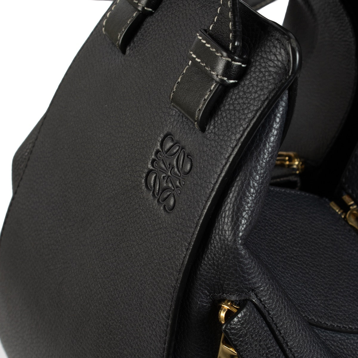 Buy authentic second hand Loewe Black Leather Hammock Bag at Labellov.com