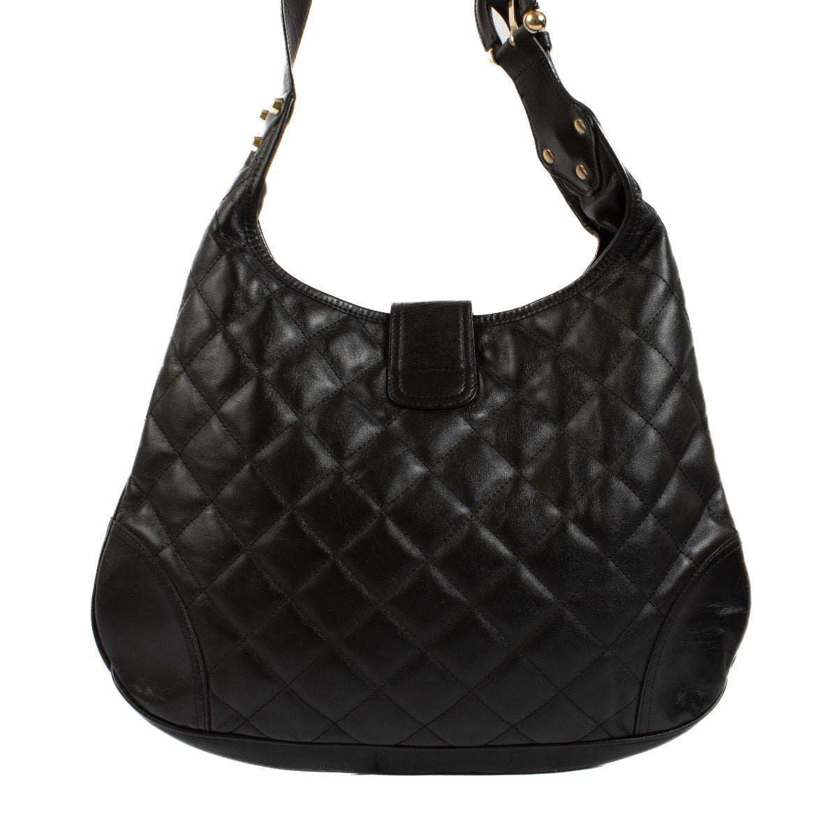 Authentic second hand Burberry Black Hobo Bag on Labellov.com