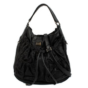 Buy authentic second hand Burberry Black Monogram Leather Top handle Bag at Labellov.com