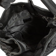 Buy authentic second hand Burberry Black Monogram Leather Top handle Bag at Labellov.com
