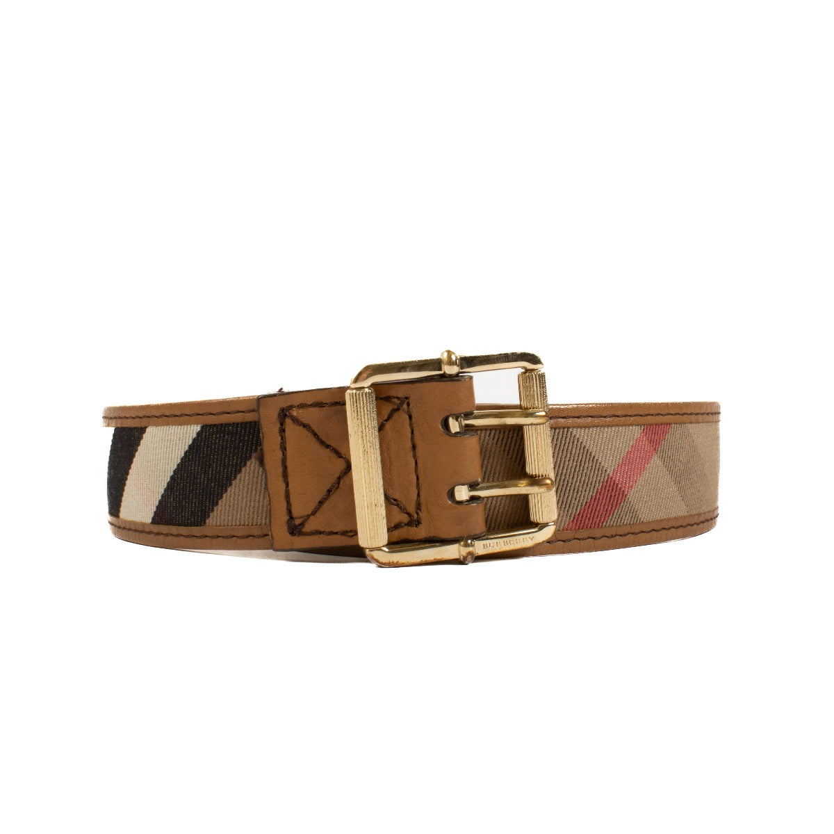 Authentic second hand Burberry monogram belt - size 90 on Labellov.com