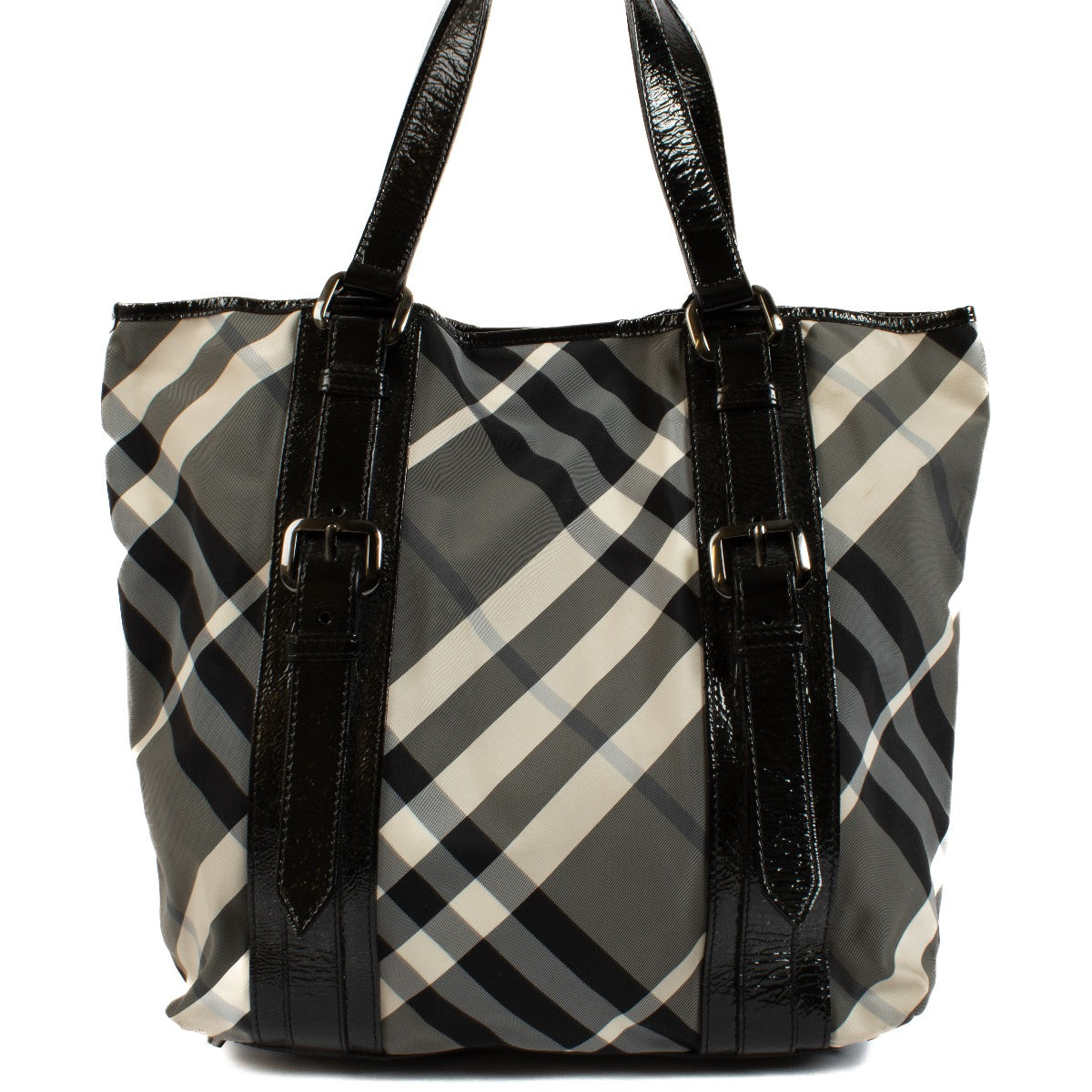 Authentic second hand Burberry Black Nylon Check Bag on Labellov.com