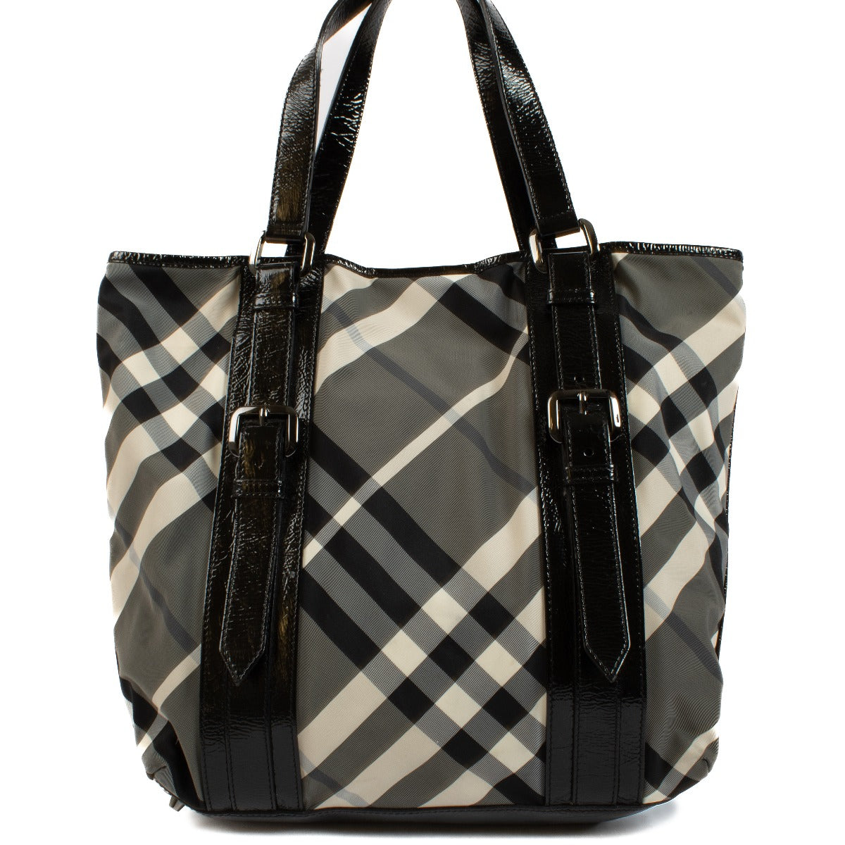 Authentic second hand Burberry Black Nylon Check Bag on Labellov.com
