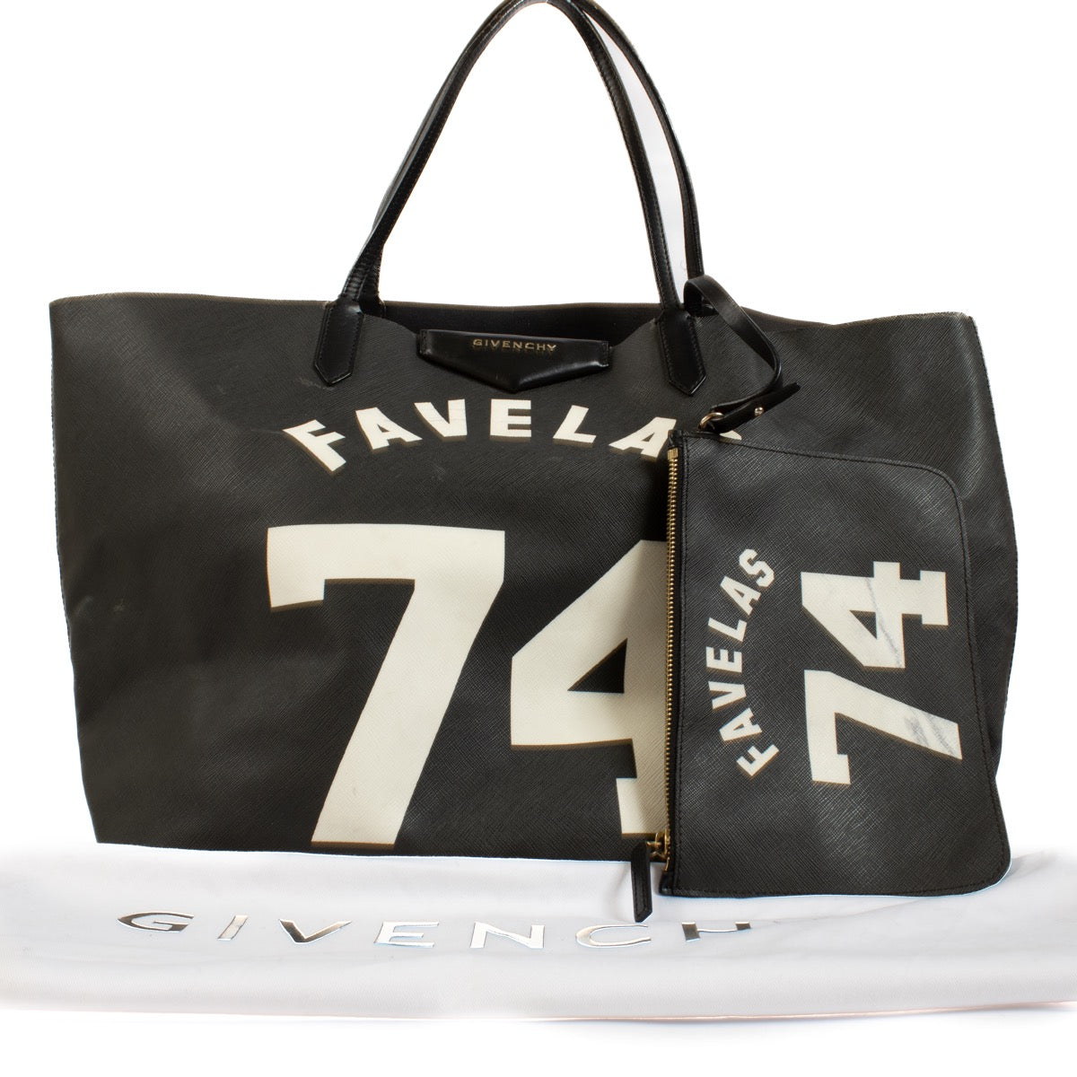 Authentic second hand Givenchy Black Favelas 74 Shoulder Bag on Labellov.com
