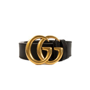 Authentic second hand Gucci Black GG Marmont Thin Belt on Labellov.com