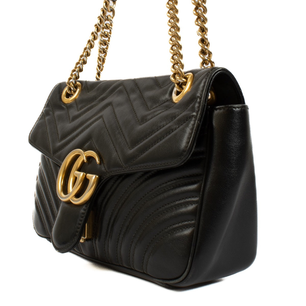 Authentic second hand Gucci Black Small Marmont Bag on Labellov.com