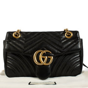 Authentic second hand Gucci Black Small Marmont Bag on Labellov.com