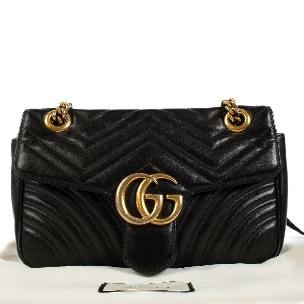 Authentic second hand Gucci Black Small Marmont Bag on Labellov.com