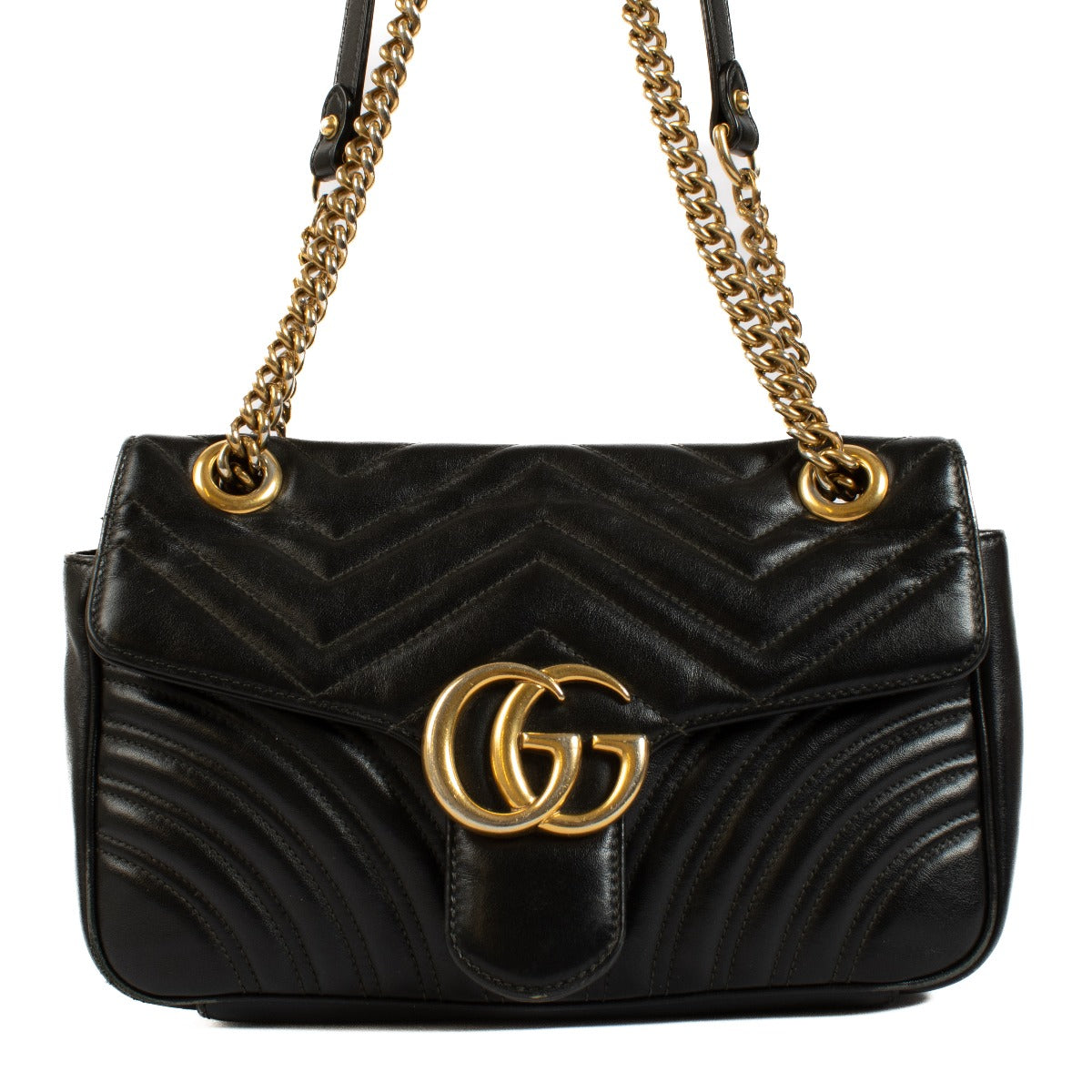 Authentic second hand Gucci Black Small Marmont Bag on Labellov.com