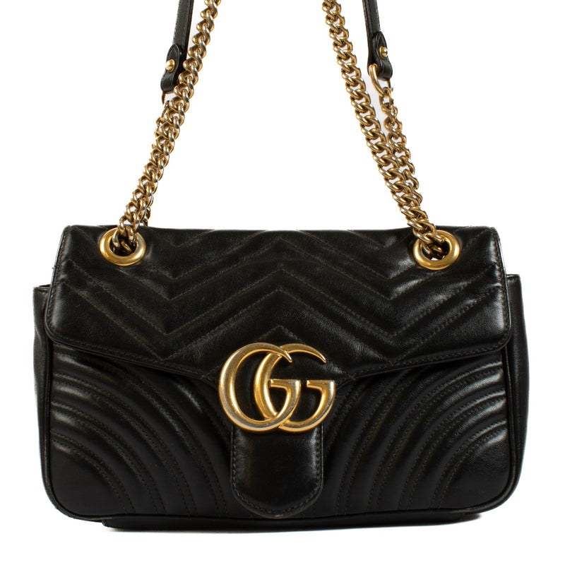 Authentic second hand Gucci Black Small Marmont Bag on Labellov.com
