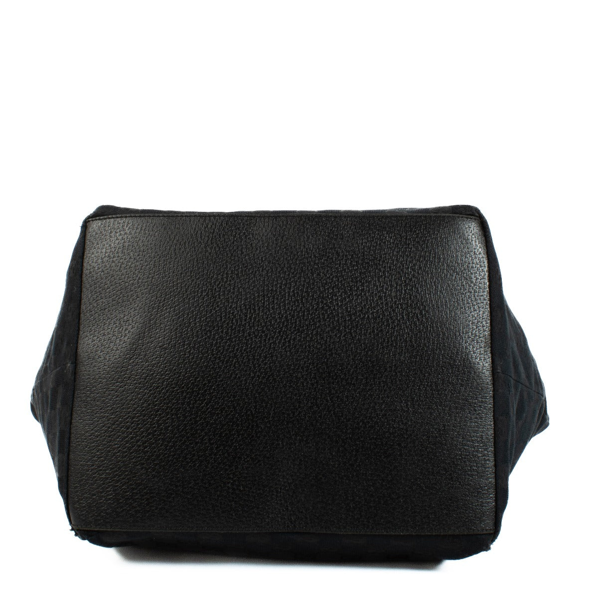 Sac cabas Gucci en toile GG noire ligne Sherry