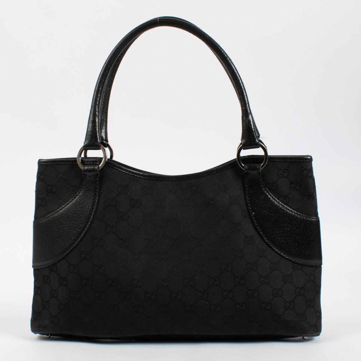 Sac cabas Gucci en toile GG noire