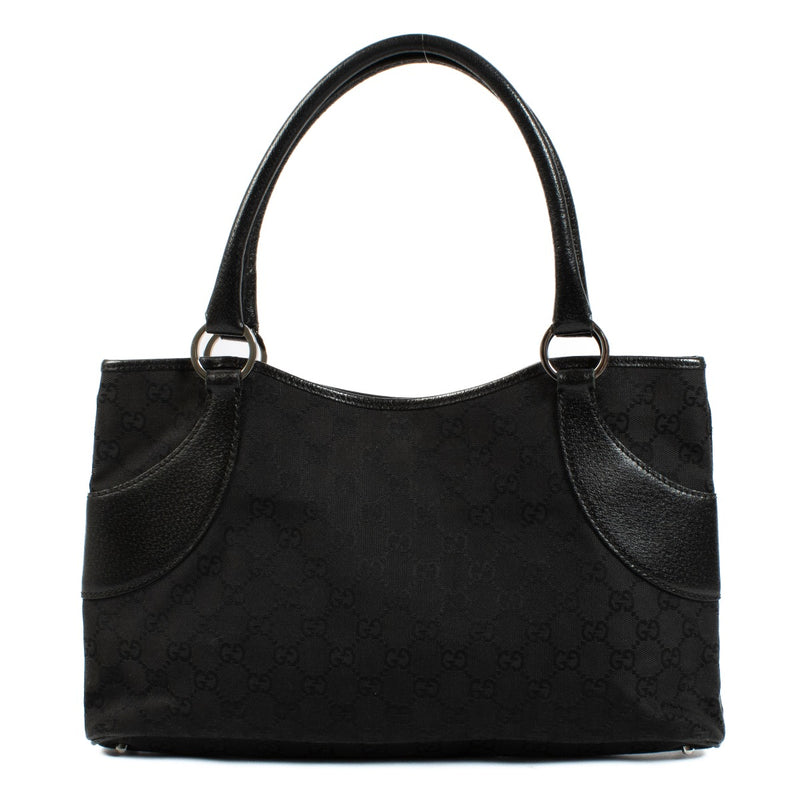 Sac cabas Gucci en toile GG noire