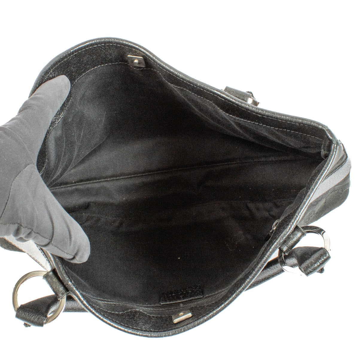 Sac cabas Gucci en toile GG noire