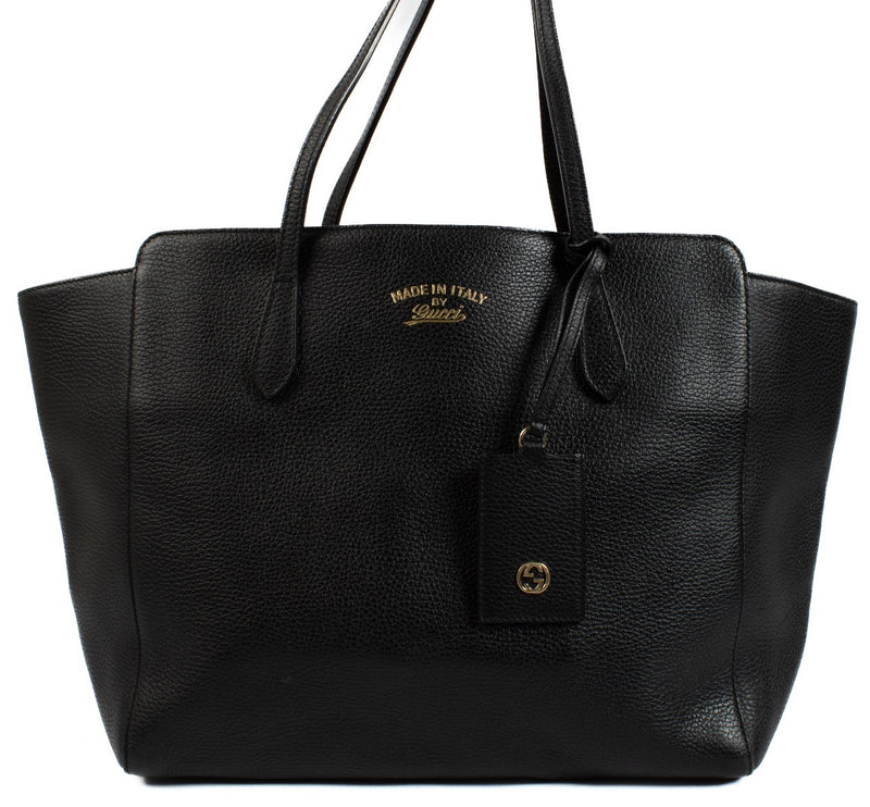 Gucci Black Medium Swing Tote Bag