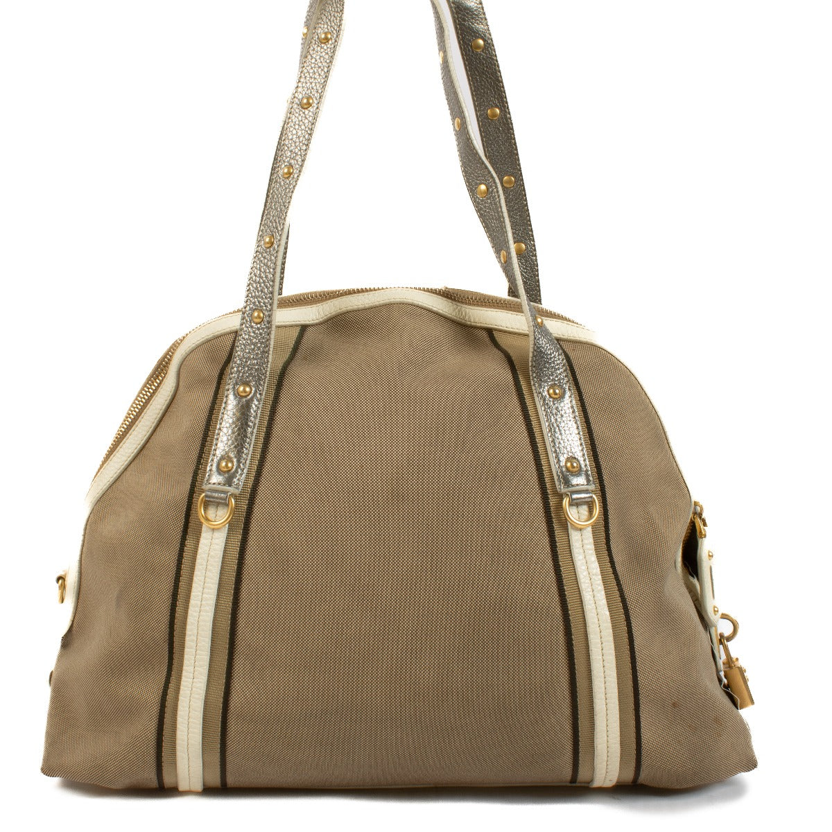 Authentic second hand Prada Beige Top Handle bag on Labellov.com