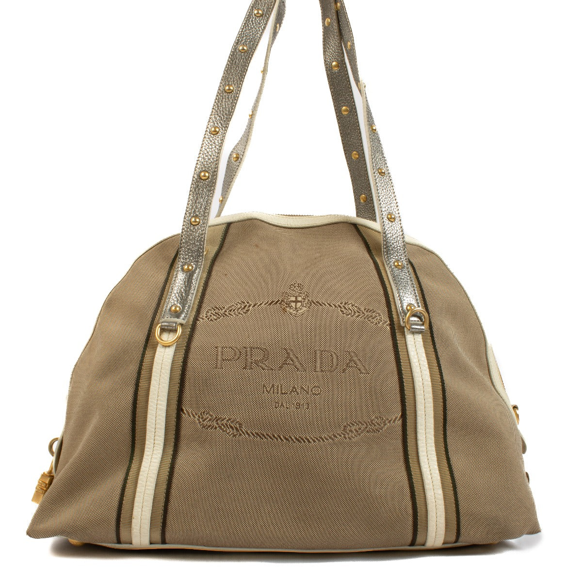Authentic second hand Prada Beige Top Handle bag on Labellov.com