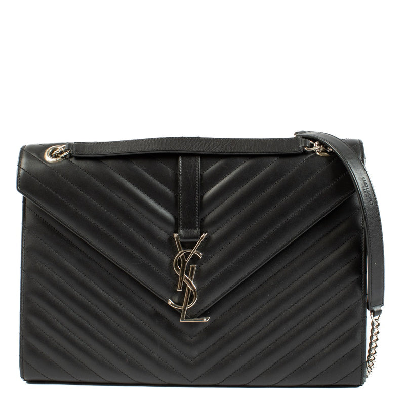 Saint Laurent Black Large Envelope Bag