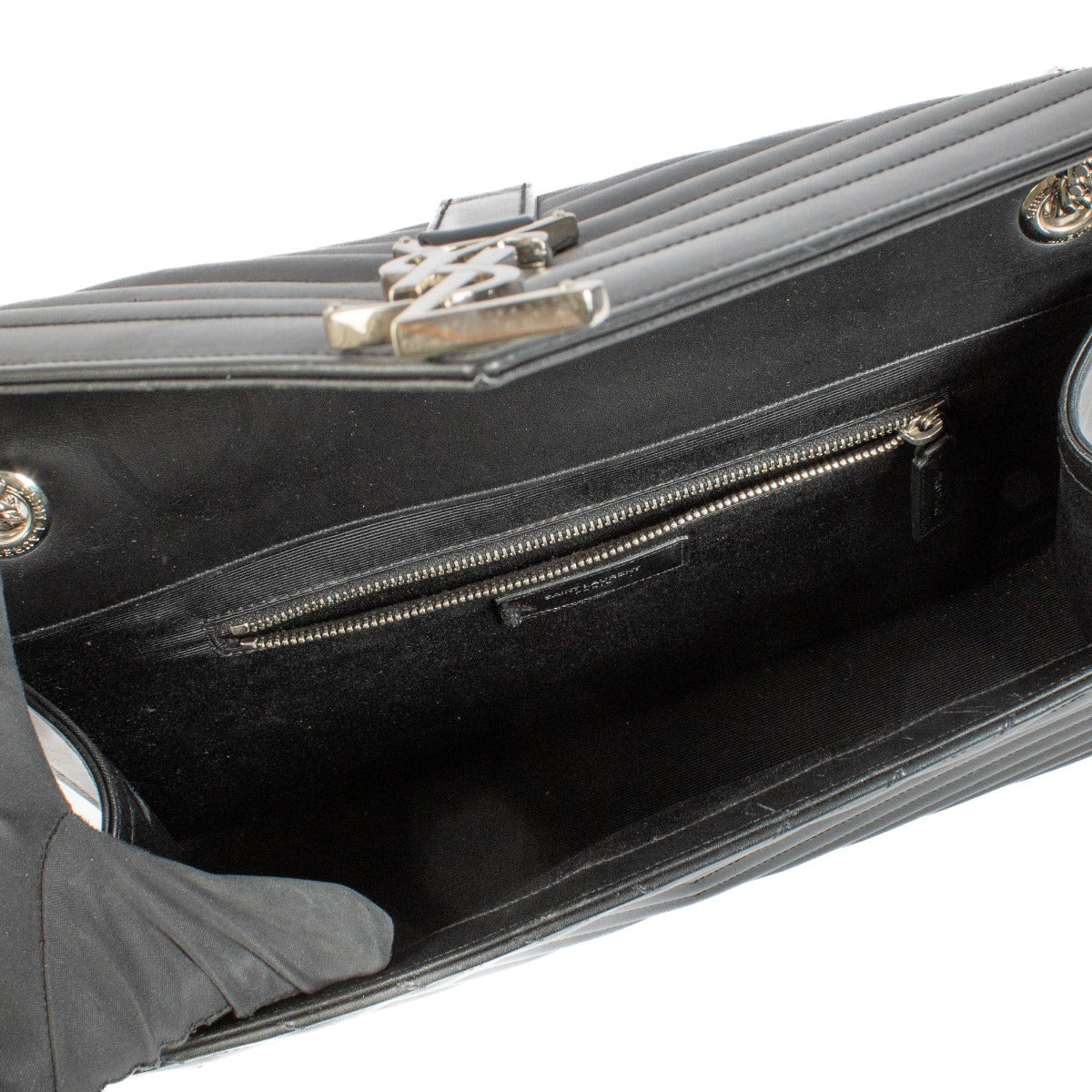 Saint Laurent Zwarte Grote Envelope Tas