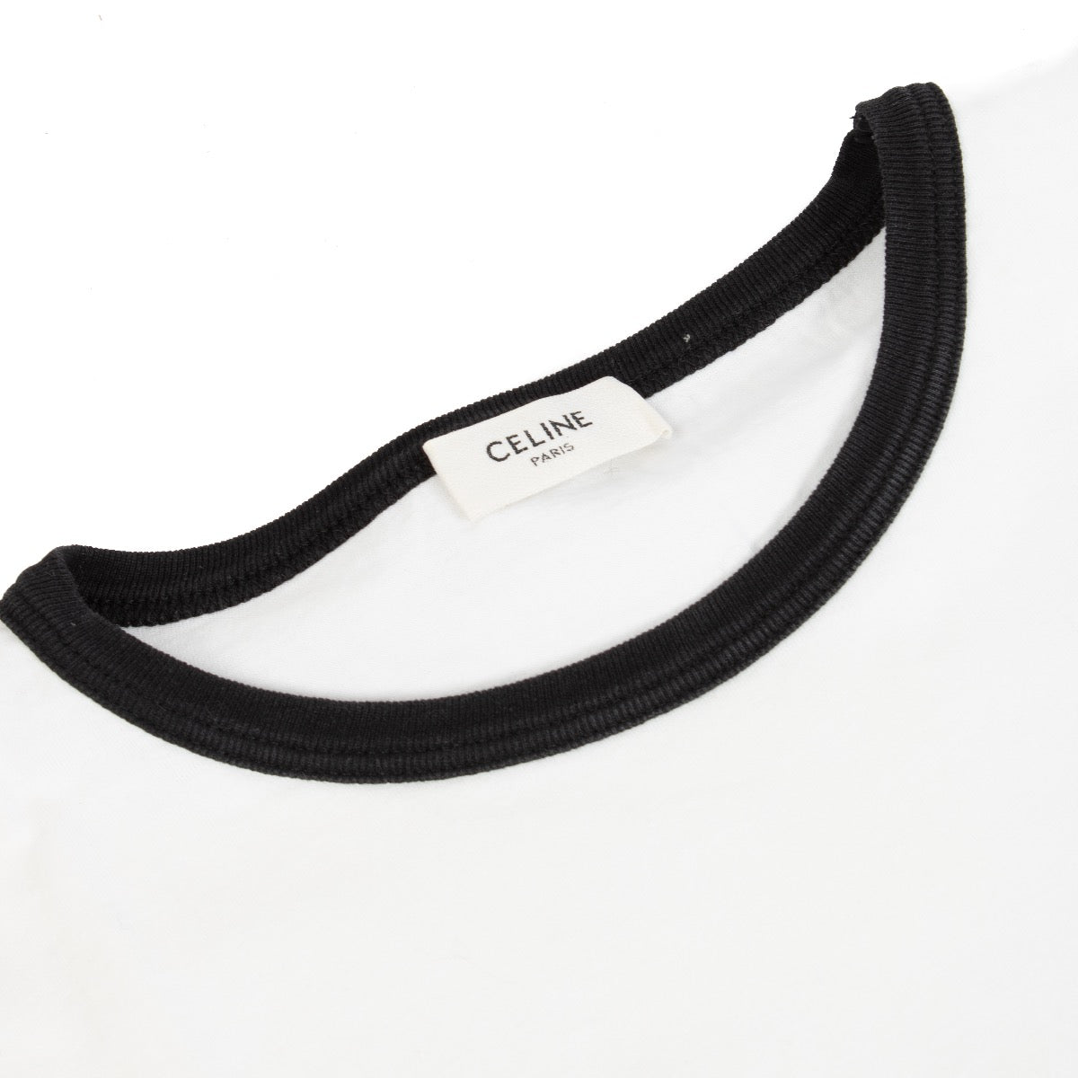 Authentic second hand Celine White Logo T-shirt on Labellov.com