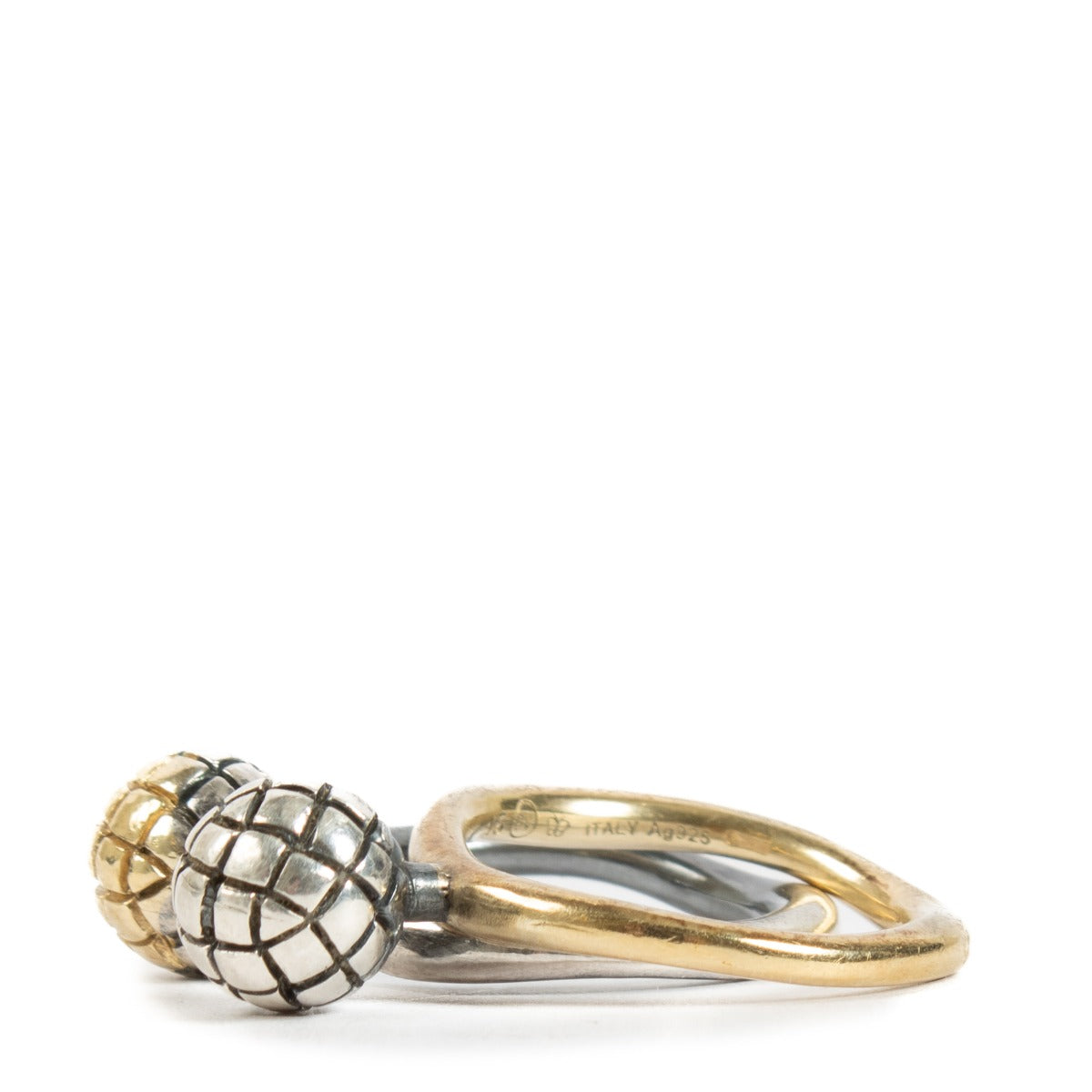 Bottega Veneta Goud/Zilver Ring Set