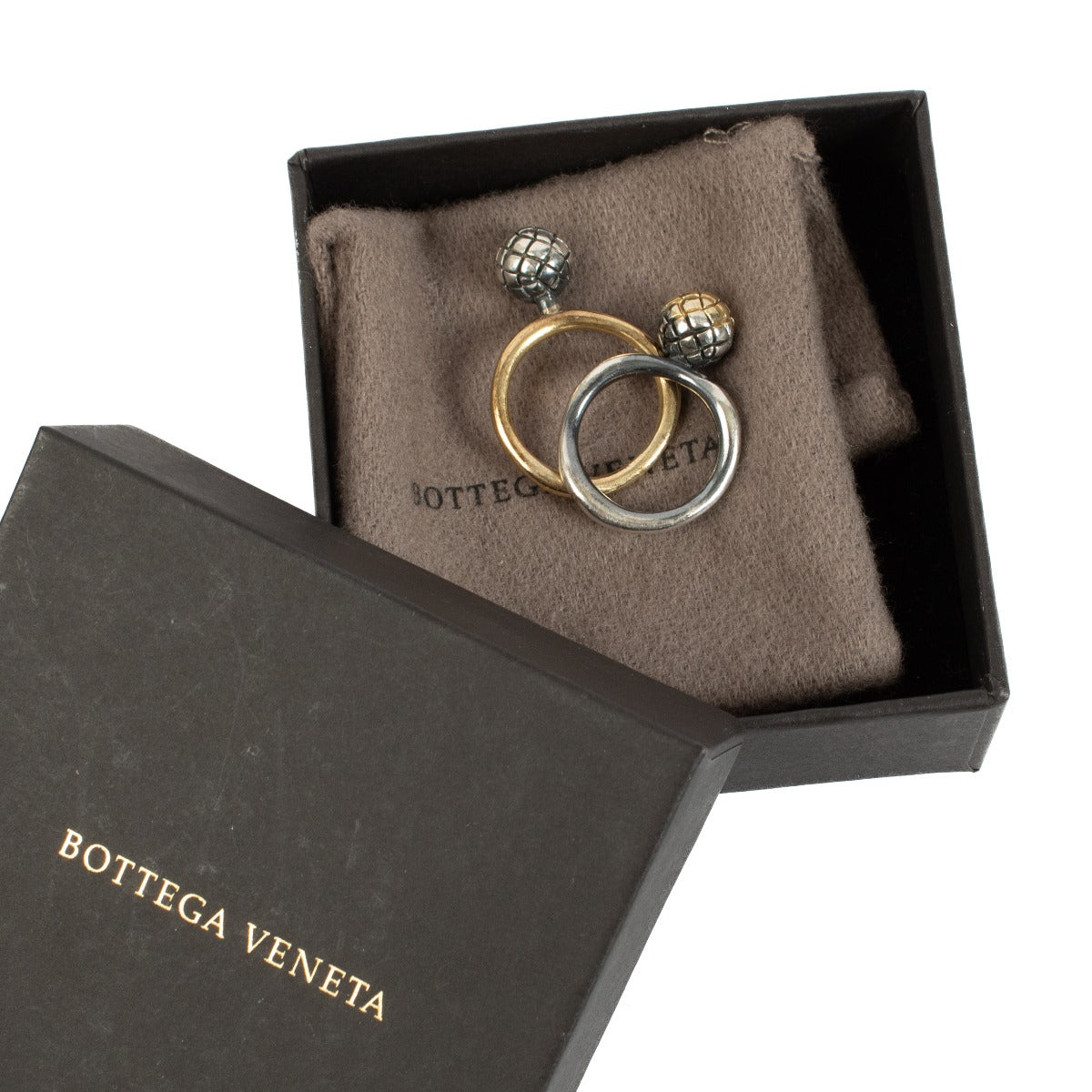 Bottega Veneta Goud/Zilver Ring Set