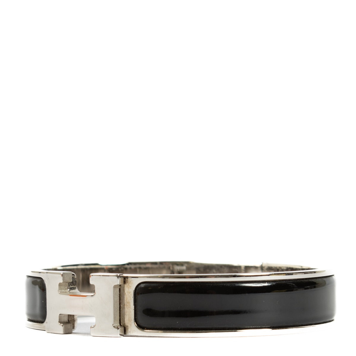 Hermès Zwarte Clic H Armband
