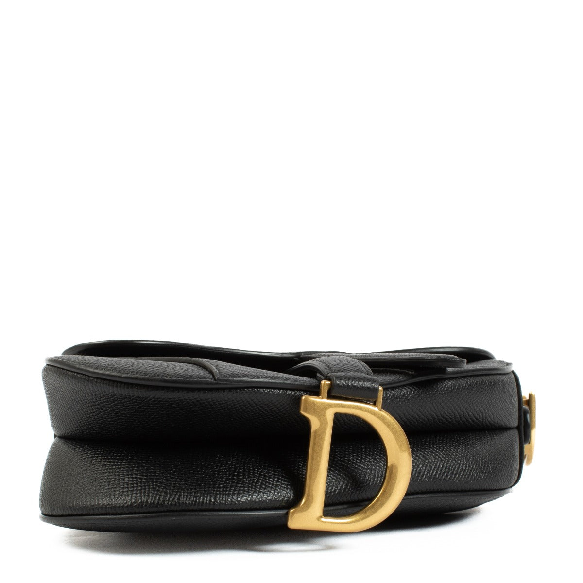 The Dior Black Leather Mini Saddle Bag is a timeless, compact luxury piece in very good condition. Crafted from black leather with gold-tone hardware, it features minimal signs of wear and a versatile strap for effortless styling. Shop now on Labellov.com