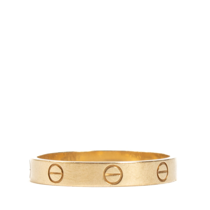 Buy authentic second hand Cartier Yellow Gold LOVE Small Wedding Ring - Size 64 at Labellov.com