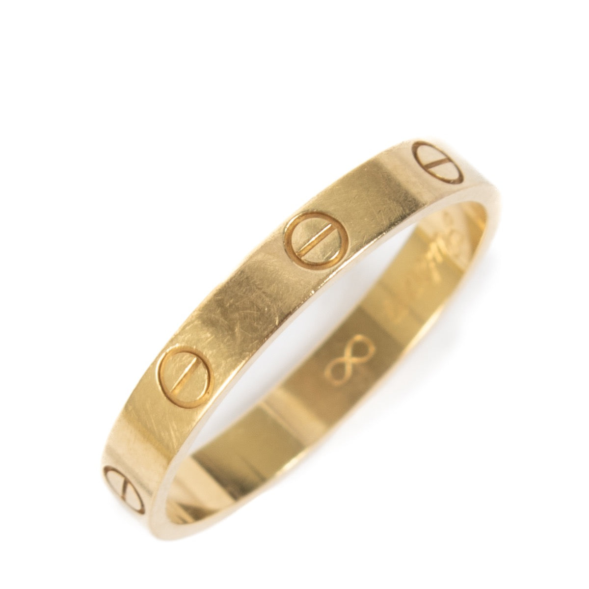Buy authentic second hand Cartier Yellow Gold LOVE Small Wedding Ring - Size 64 at Labellov.com