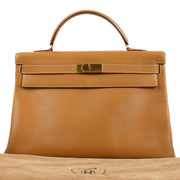 1998 vintage Hermès Kelly 40 Gold Ardennes Gold Hardware